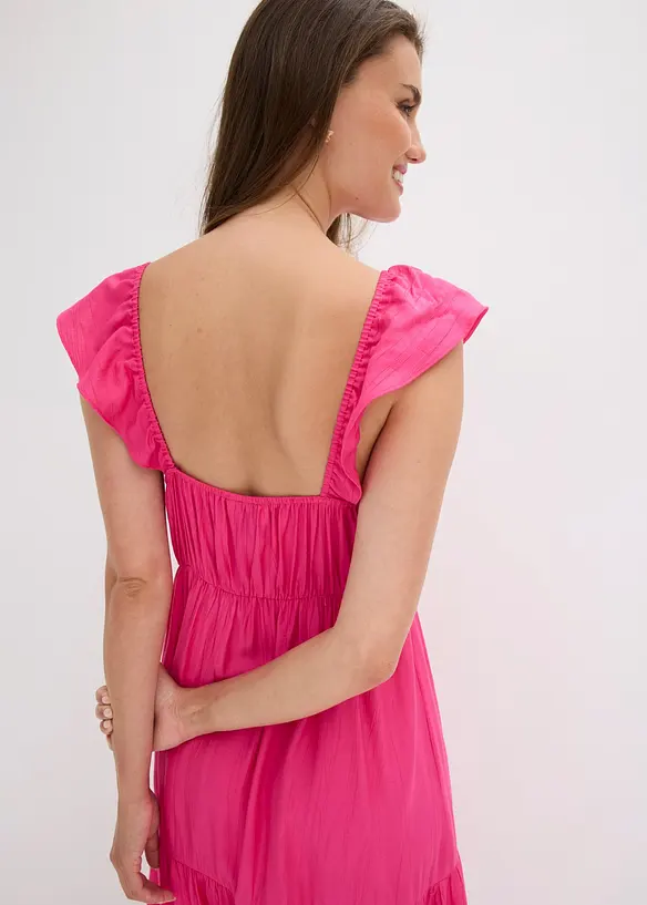 Robe &agrave; bretelles en viscose m&eacute;lang&eacute;e, bonprix