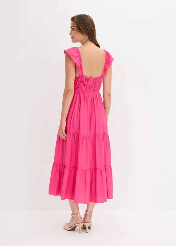 Robe &agrave; bretelles en viscose m&eacute;lang&eacute;e, bonprix