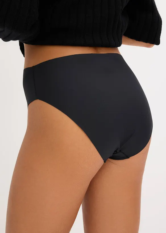 Lot de 4 slips maxi en microfibre &agrave; coutures invisibles, bonprix