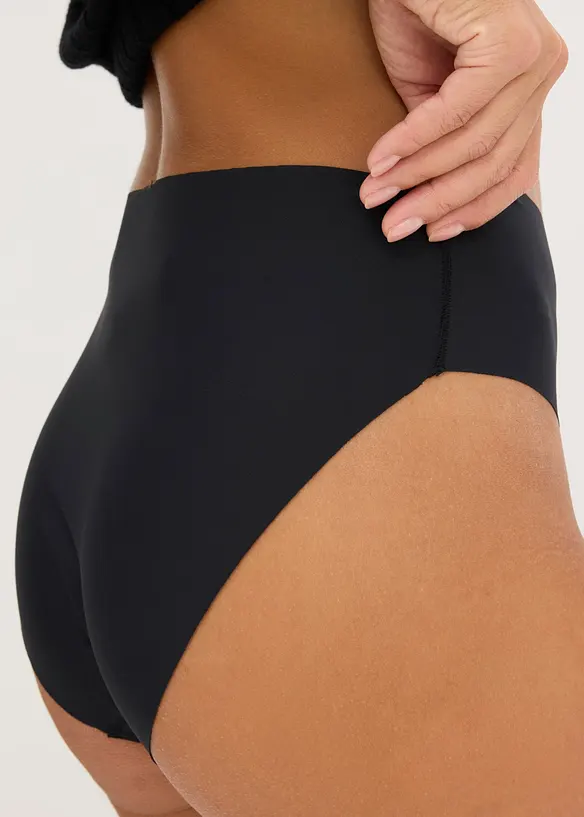 Lot de 4 slips maxi en microfibre &agrave; coutures invisibles, bonprix