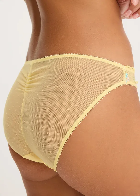 Slip mini &agrave; broderies, bonprix