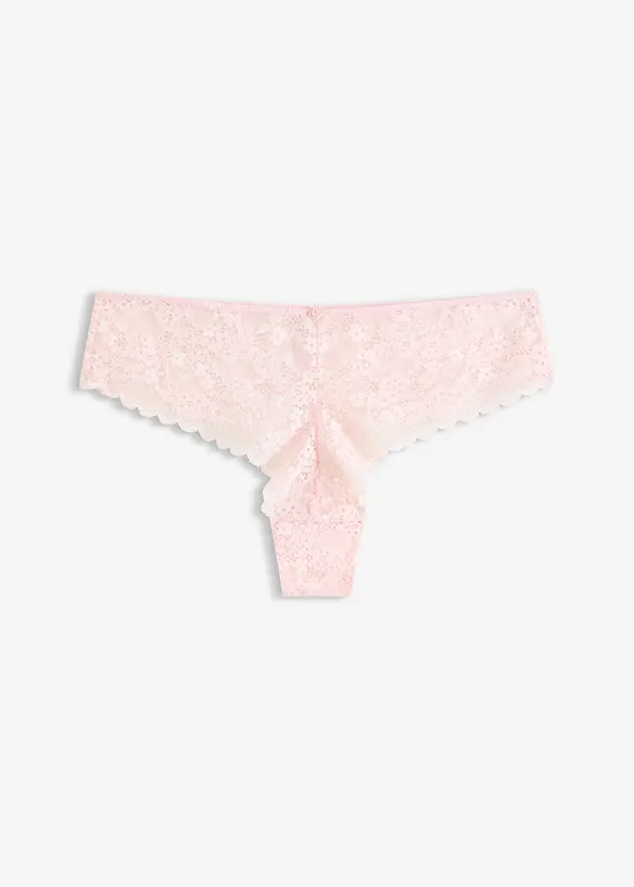 Slip br&eacute;silien en dentelle douce, bonprix
