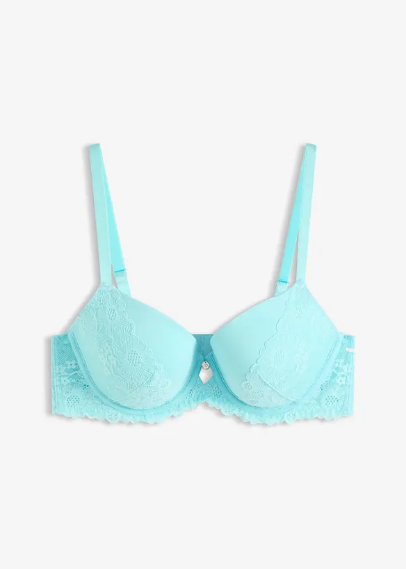 Soutien-gorge &agrave; coques avec dentelle, bonprix