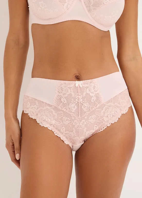 Lot de 2 slips maxi &agrave; dentelle florale, bonprix