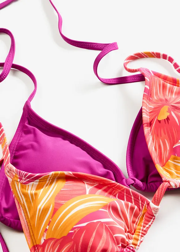 Triangel-Bikinioberteil (2er Pack), bonprix