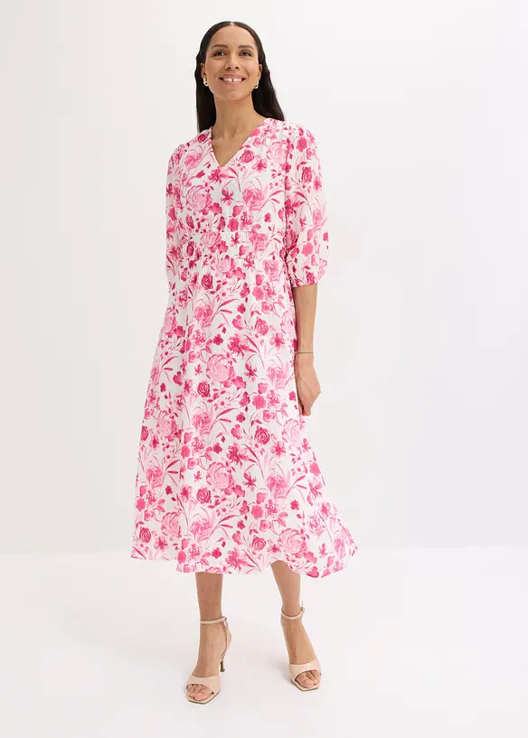 Midikleid aus Viskose-Mix, bonprix