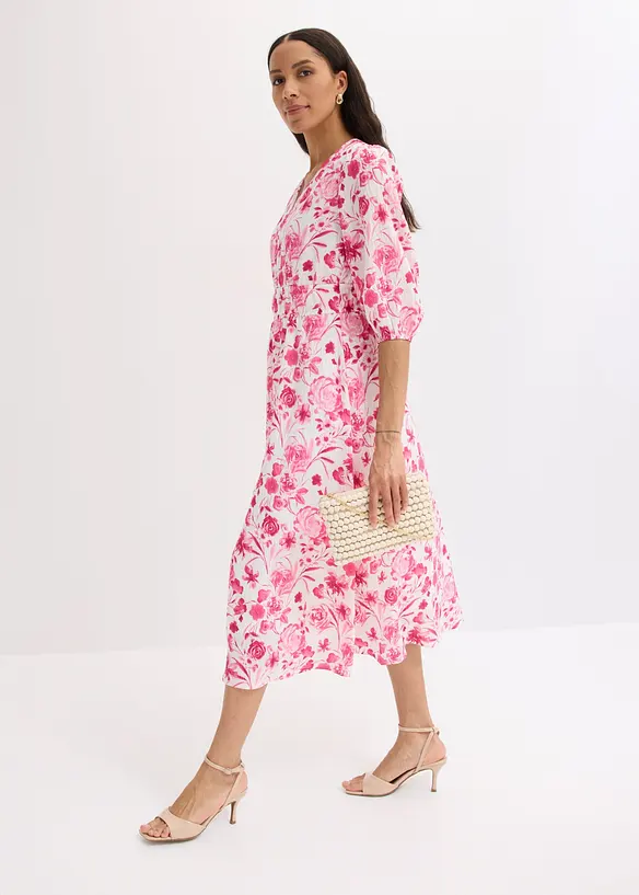 Midikleid aus Viskose-Mix, bonprix