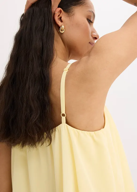 Robe courte-longue en mousseline, bonprix