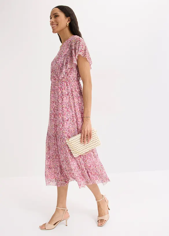 Midikleid aus softem Mesh, bonprix