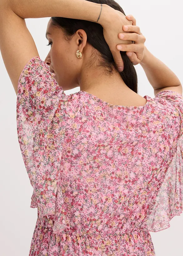 Midikleid aus softem Mesh, bonprix