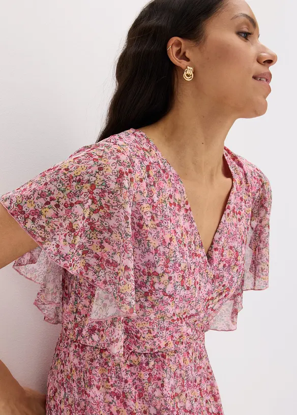 Midikleid aus softem Mesh, bonprix