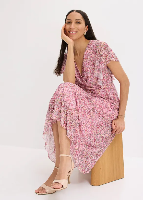 Midikleid aus softem Mesh, bonprix