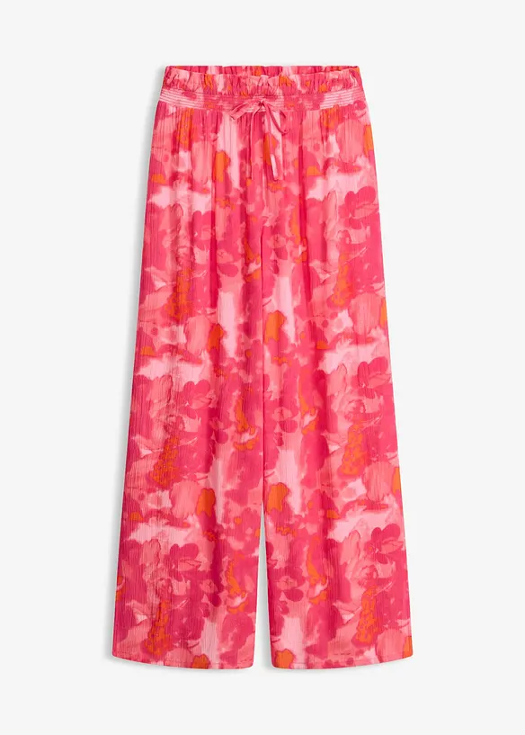 Strandhose aus strukturiertem Crinkle, bonprix