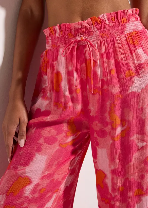 Strandhose aus strukturiertem Crinkle, bonprix
