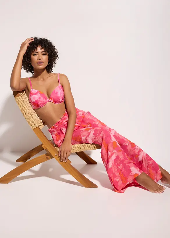 Strandhose aus strukturiertem Crinkle, bonprix