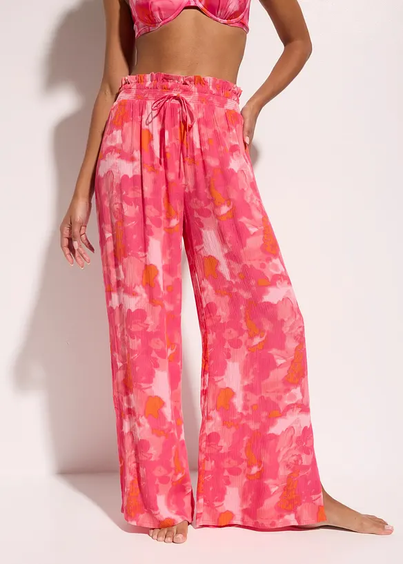 Strandhose aus strukturiertem Crinkle, bonprix