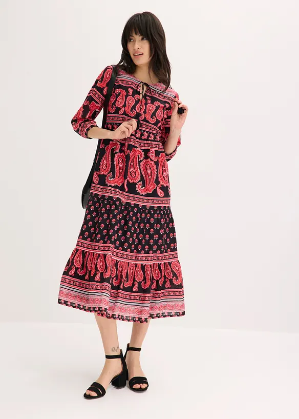 Midikleid aus reiner Baumwolle, bonprix