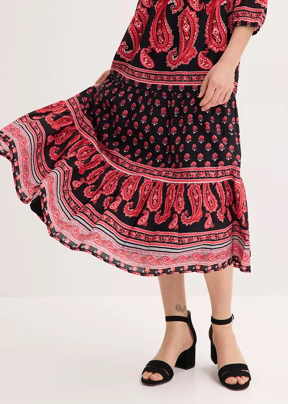 Midikleid aus reiner Baumwolle, bonprix