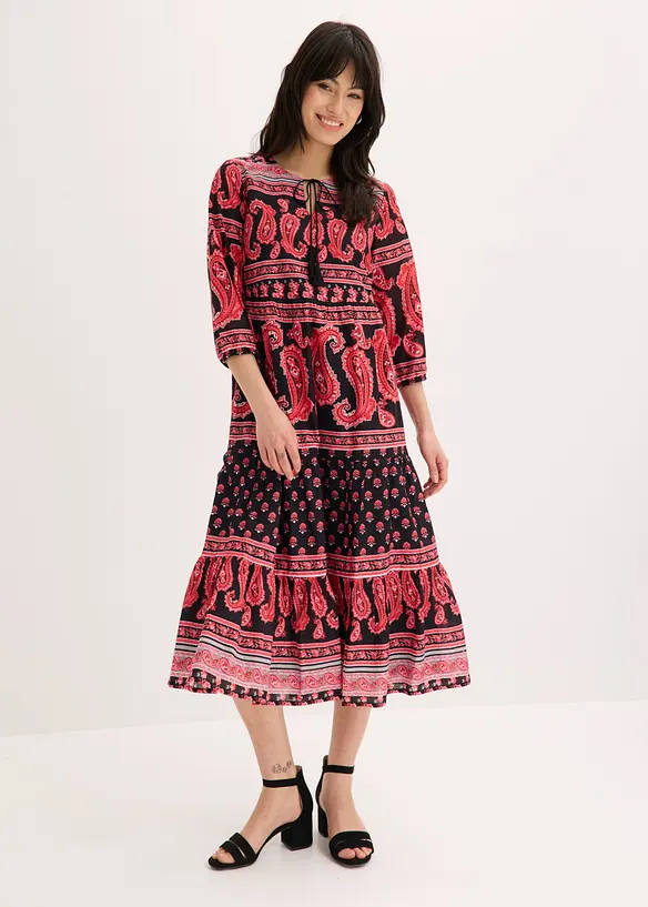 Midikleid aus reiner Baumwolle, bonprix