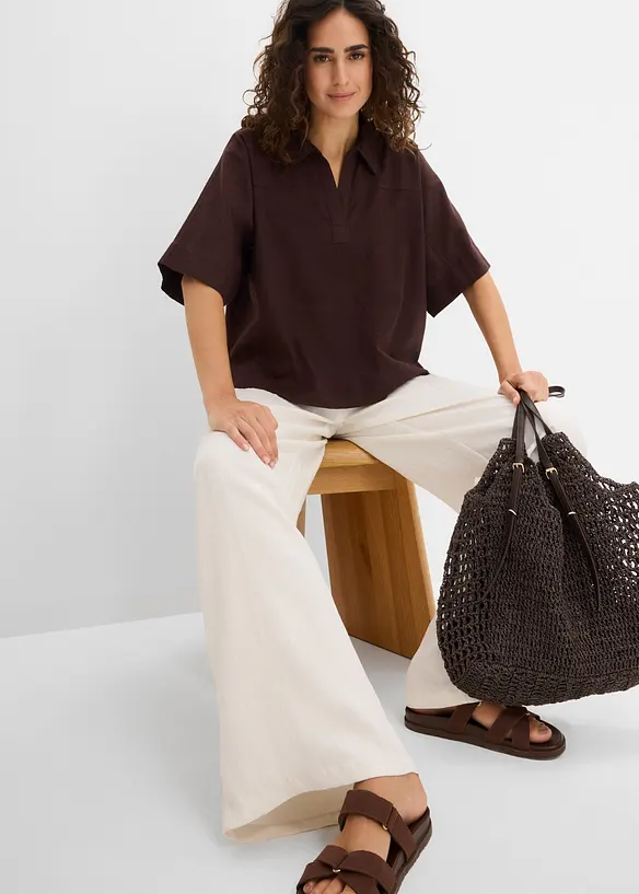 Tunikabluse aus reiner Baumwolle, bonprix