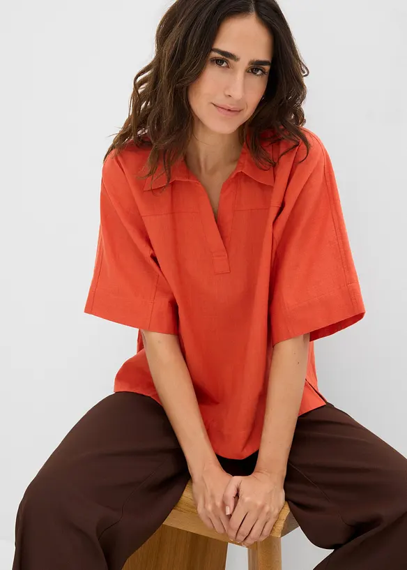 Tunikabluse aus reiner Baumwolle, bonprix