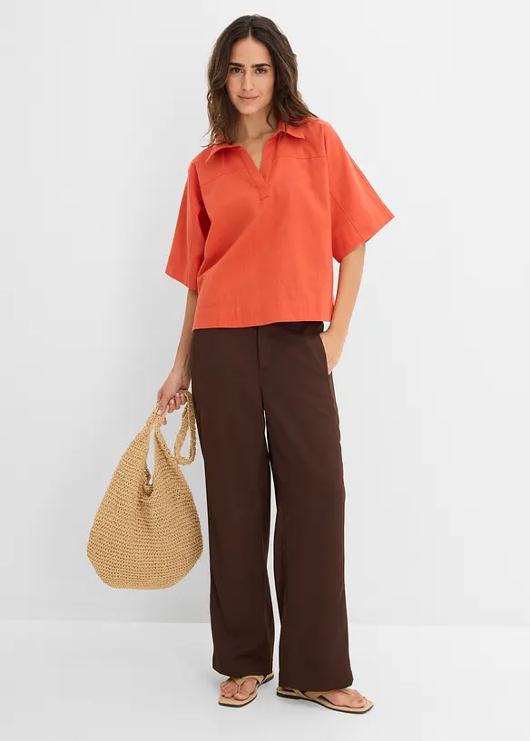 Tunikabluse aus reiner Baumwolle, bonprix