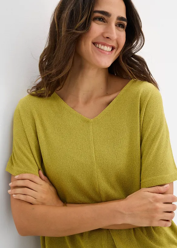 T-shirt effet maille, bonprix