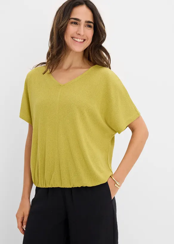 T-shirt effet maille, bonprix