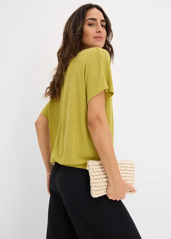 T-shirt effet maille, bonprix