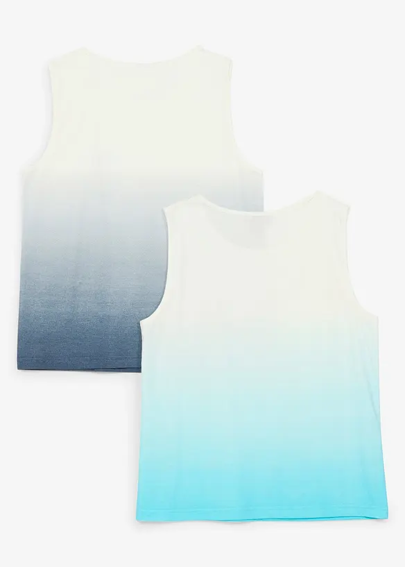 Lot de 2&nbsp;d&eacute;bardeurs 100% coton &agrave; d&eacute;grad&eacute; de couleurs, bonprix
