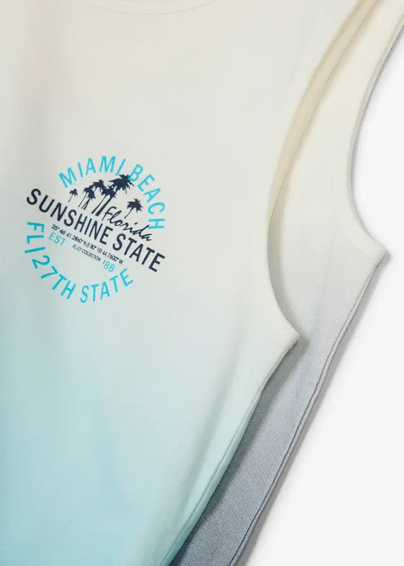 Lot de 2&nbsp;d&eacute;bardeurs 100% coton &agrave; d&eacute;grad&eacute; de couleurs, bonprix