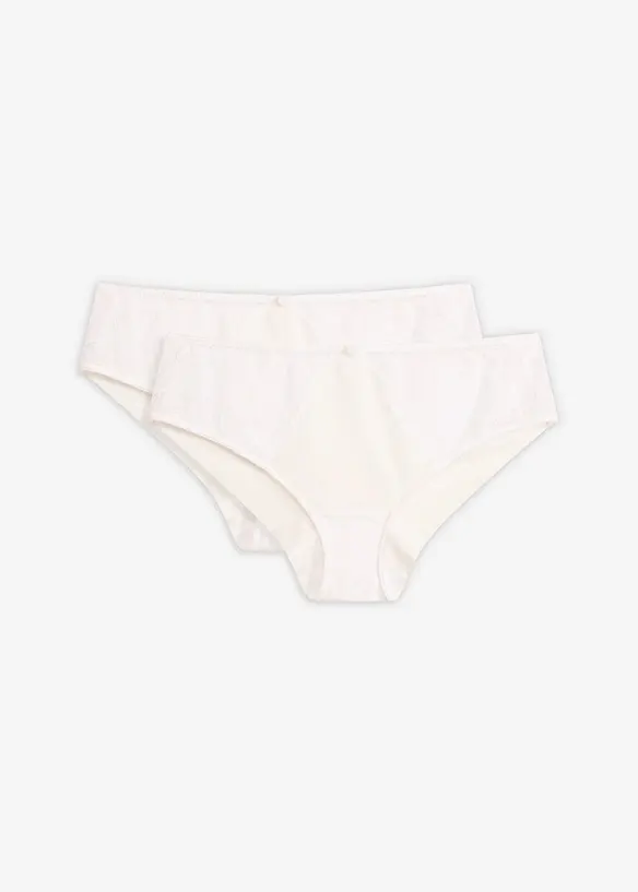 Lot de 2 culottes &agrave; dentelle, bonprix