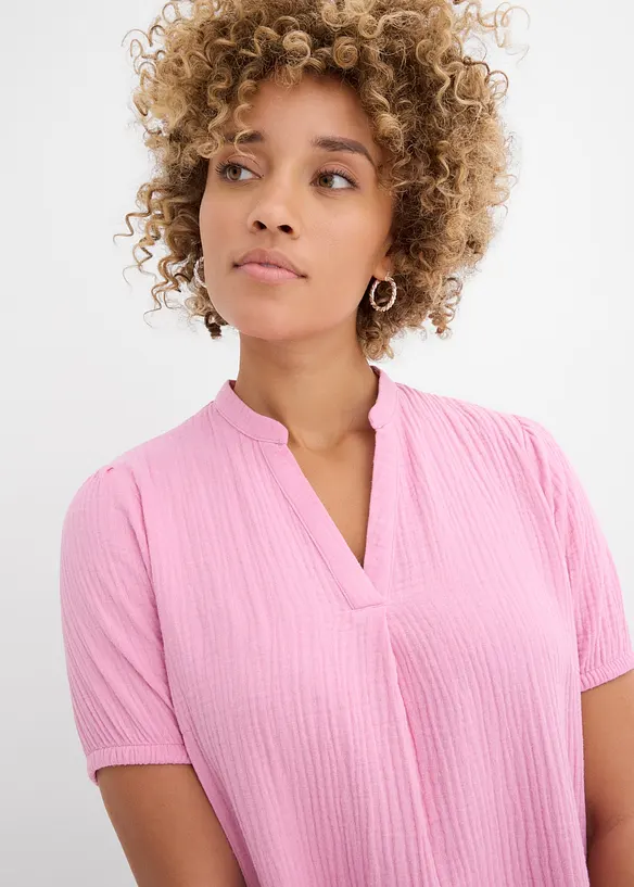 Robe courte en gaze de coton, bonprix