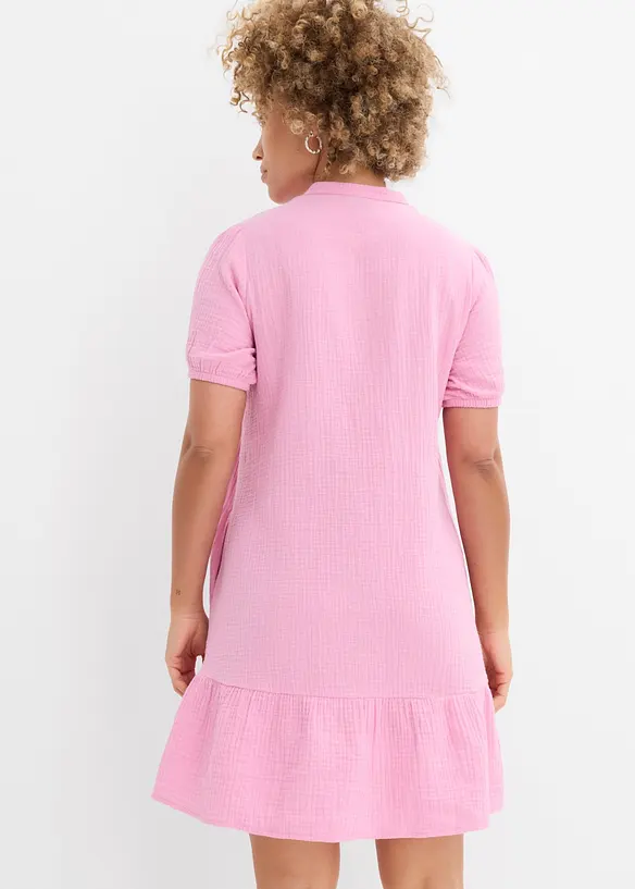 Robe courte en gaze de coton, bonprix