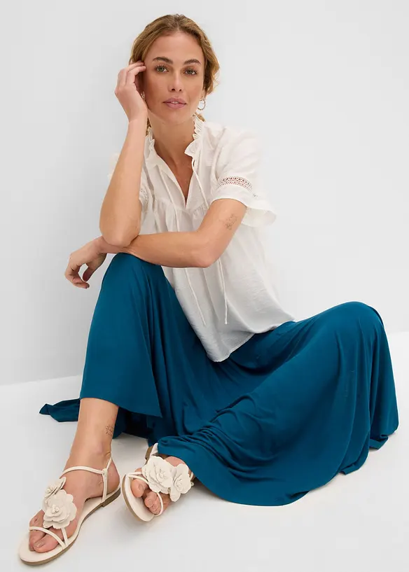 Jupe fluide en jersey viscose, bonprix