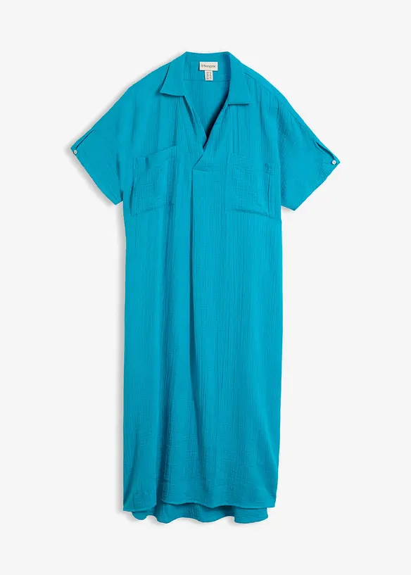Kaftan-Kleid aus weichem Musselin, bonprix