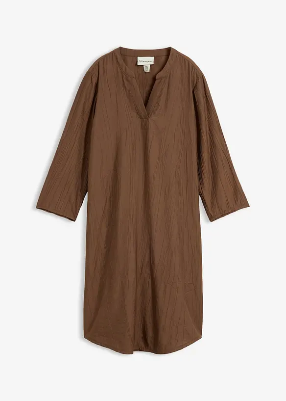 Robe-tunique textur&eacute;e en viscose majoritaire, bonprix