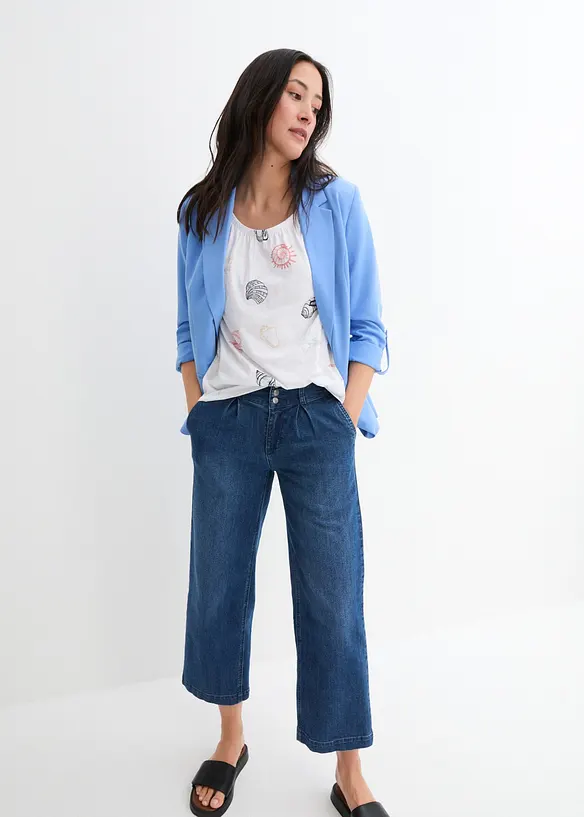 T-shirt imprim&eacute; &agrave; col rond, bonprix