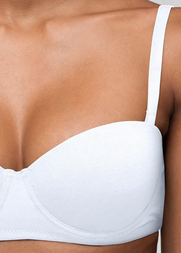 Multiway BH mit B&uuml;gel mit Bio-Baumwolle (2er Pack), bonprix