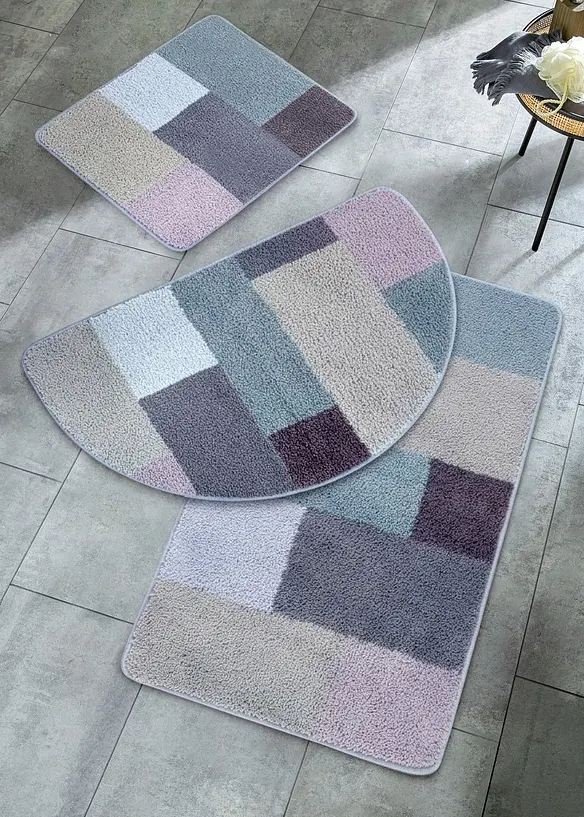 Tapis de bain tuft&eacute; aux couleurs pastel, bonprix