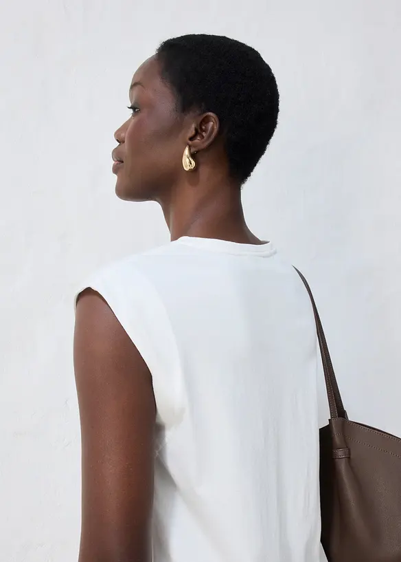 Shirt mit Seidenanteil, bonprix