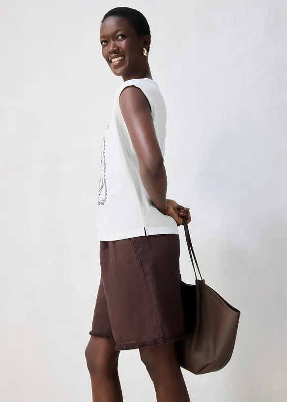 Shirt mit Seidenanteil, bonprix