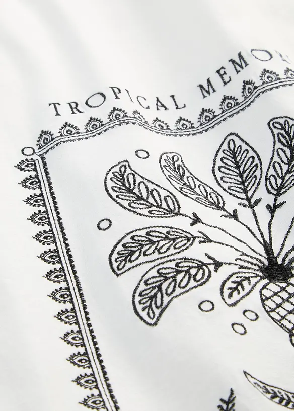 Shirt mit Seidenanteil, bonprix