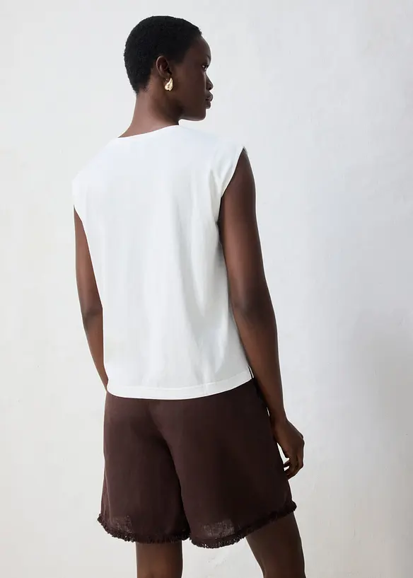 Shirt mit Seidenanteil, bonprix