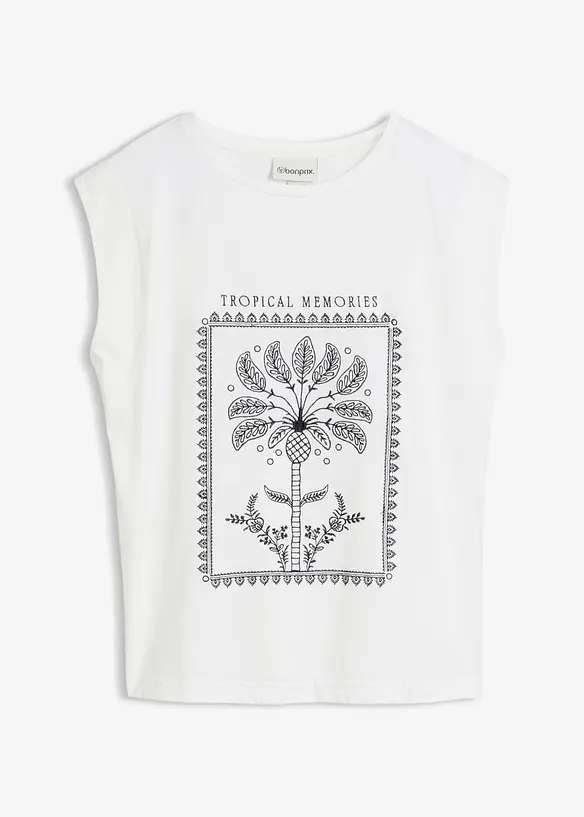 Shirt mit Seidenanteil, bonprix