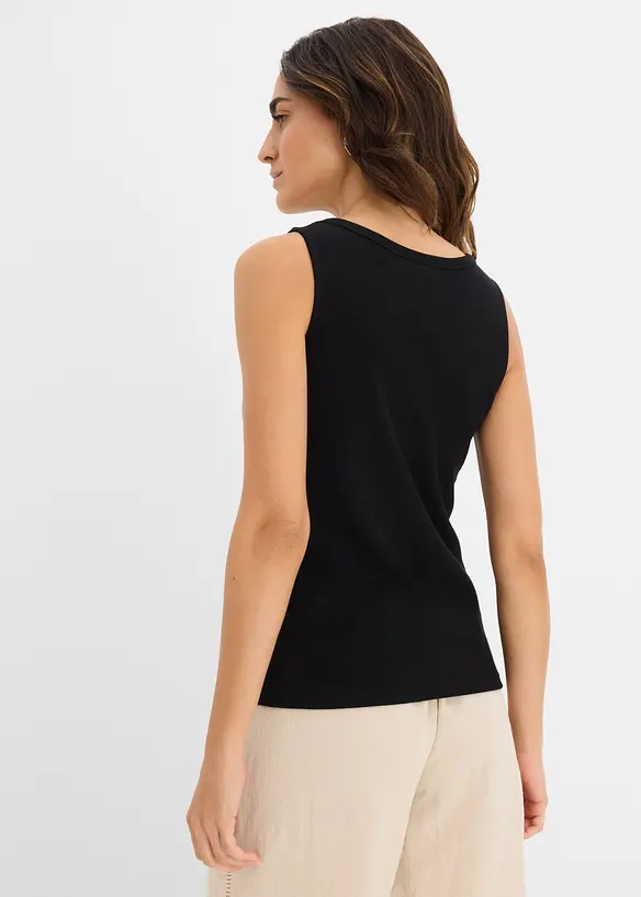 H&uuml;ftlanges Ripp-Top, bonprix