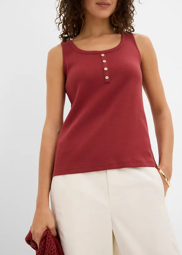 H&uuml;ftlanges Ripp-Top, bonprix