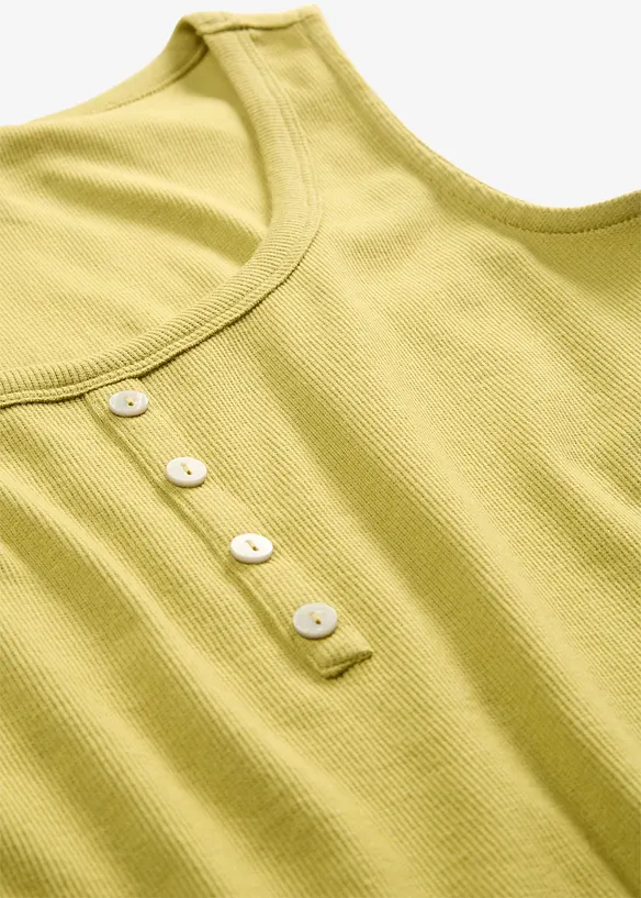 H&uuml;ftlanges Ripp-Top, bonprix