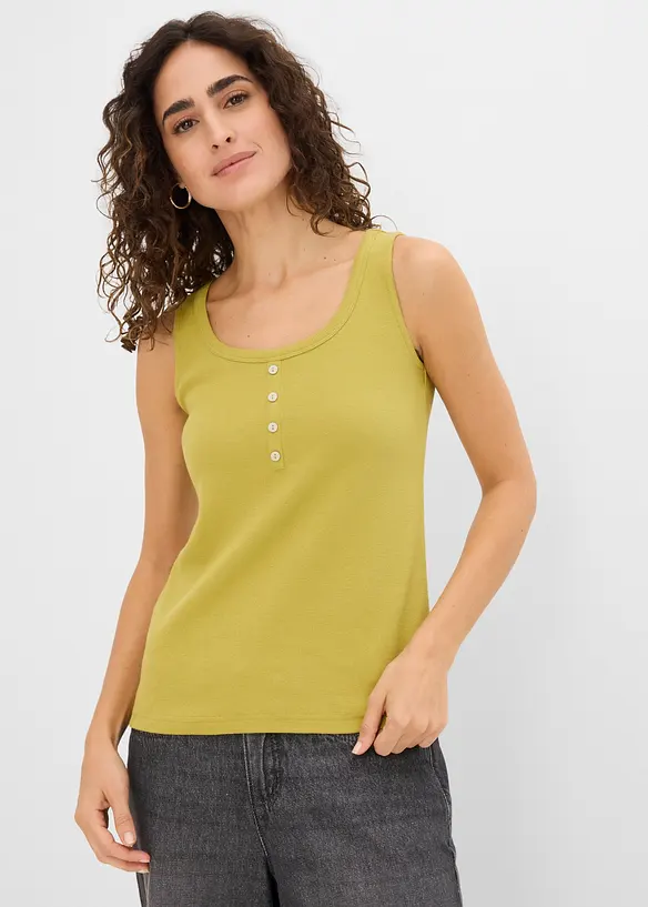 H&uuml;ftlanges Ripp-Top, bonprix