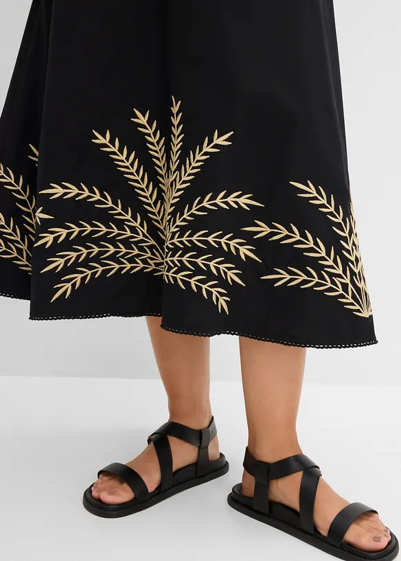 Maxirock  mit Stickerei, bonprix